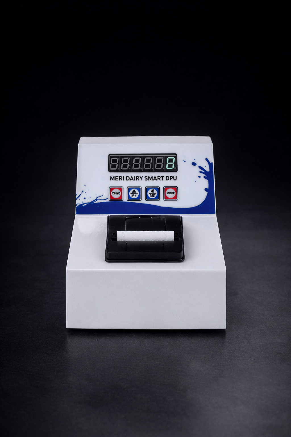 Meridairy DPU Front View Front view of Meridairy DPU showing interface and connectivity ports